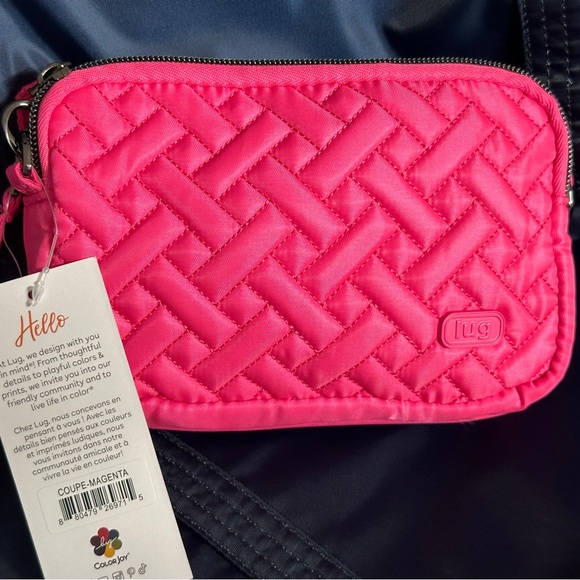 Lug Coupe Convertible Crossbody Bag (Magenta) NWT - Picture 1 of 5